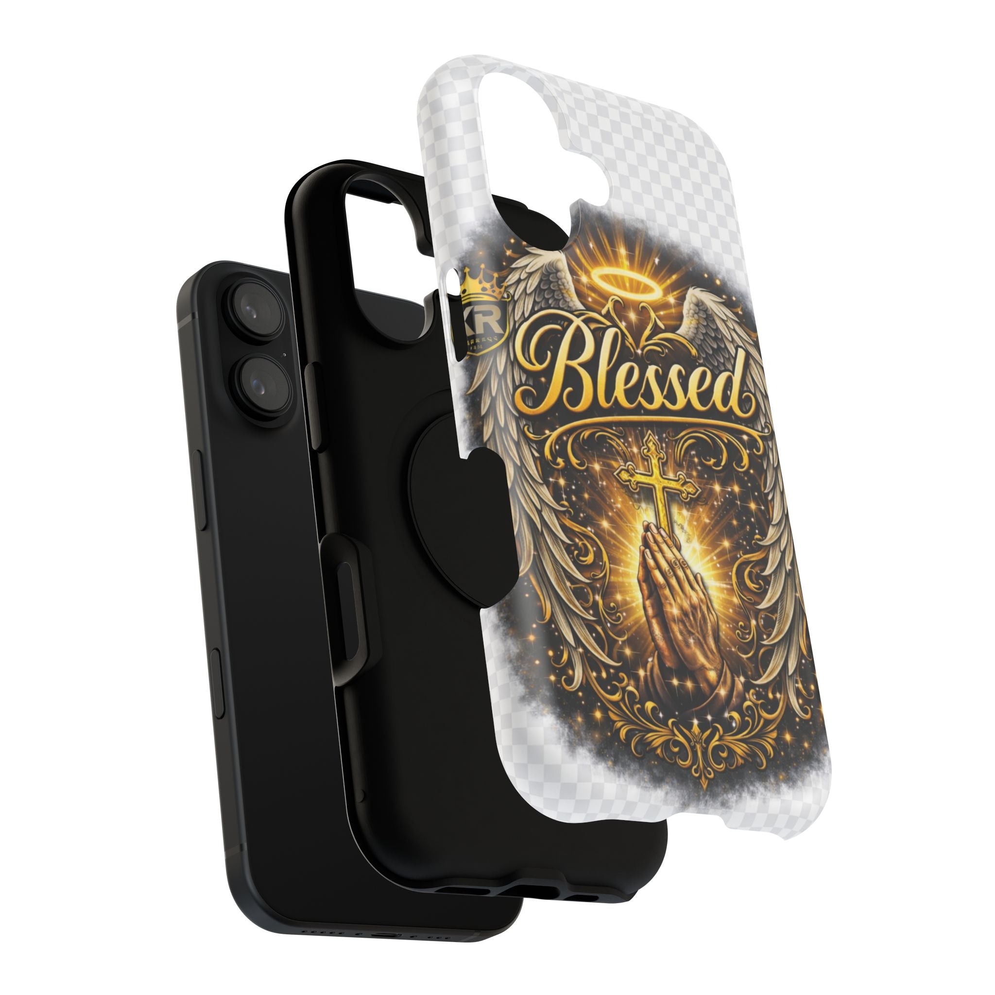 Blessed Cross Phone Case — Impact-Resistant Religious iPhone Case