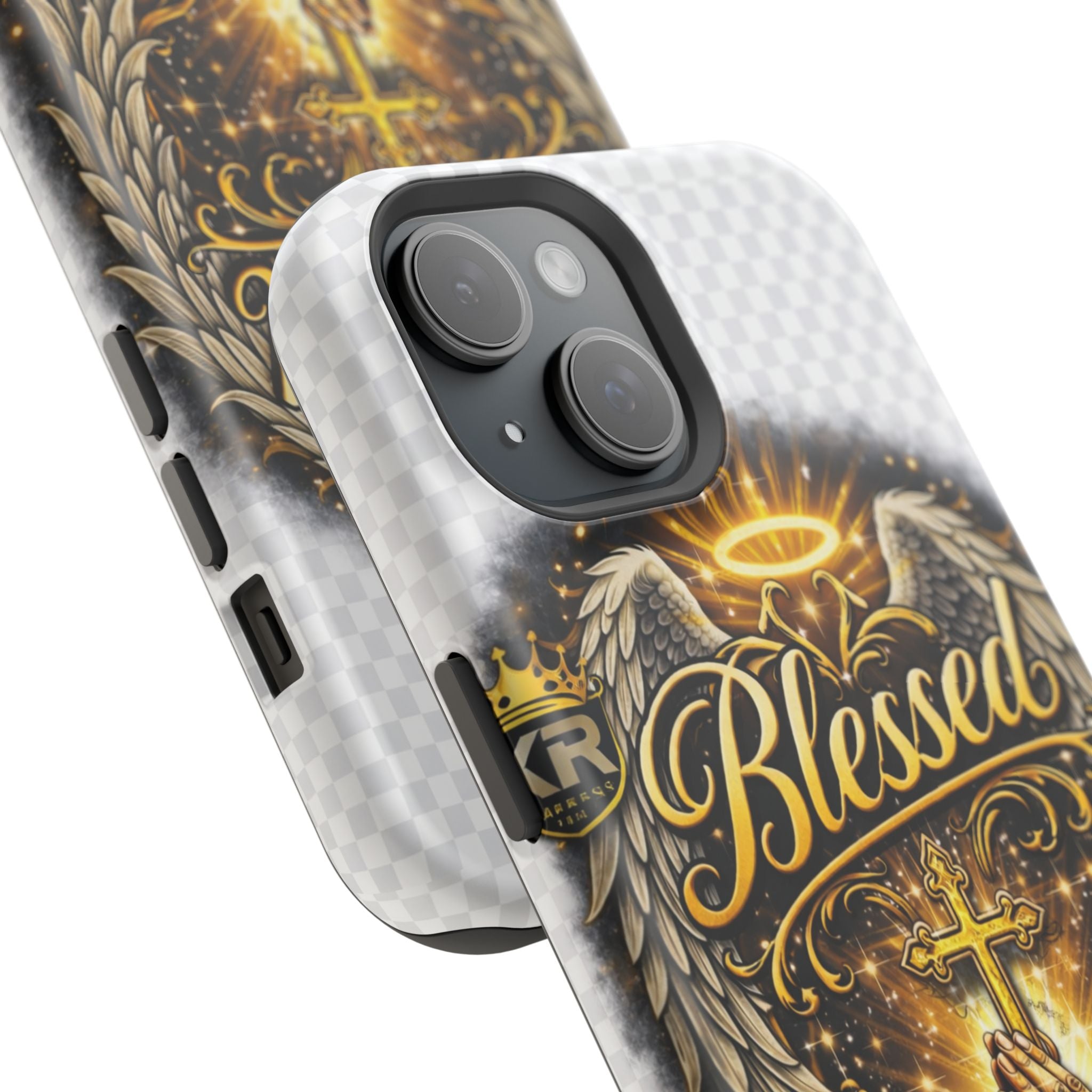 Blessed Cross Phone Case — Impact-Resistant Religious iPhone Case