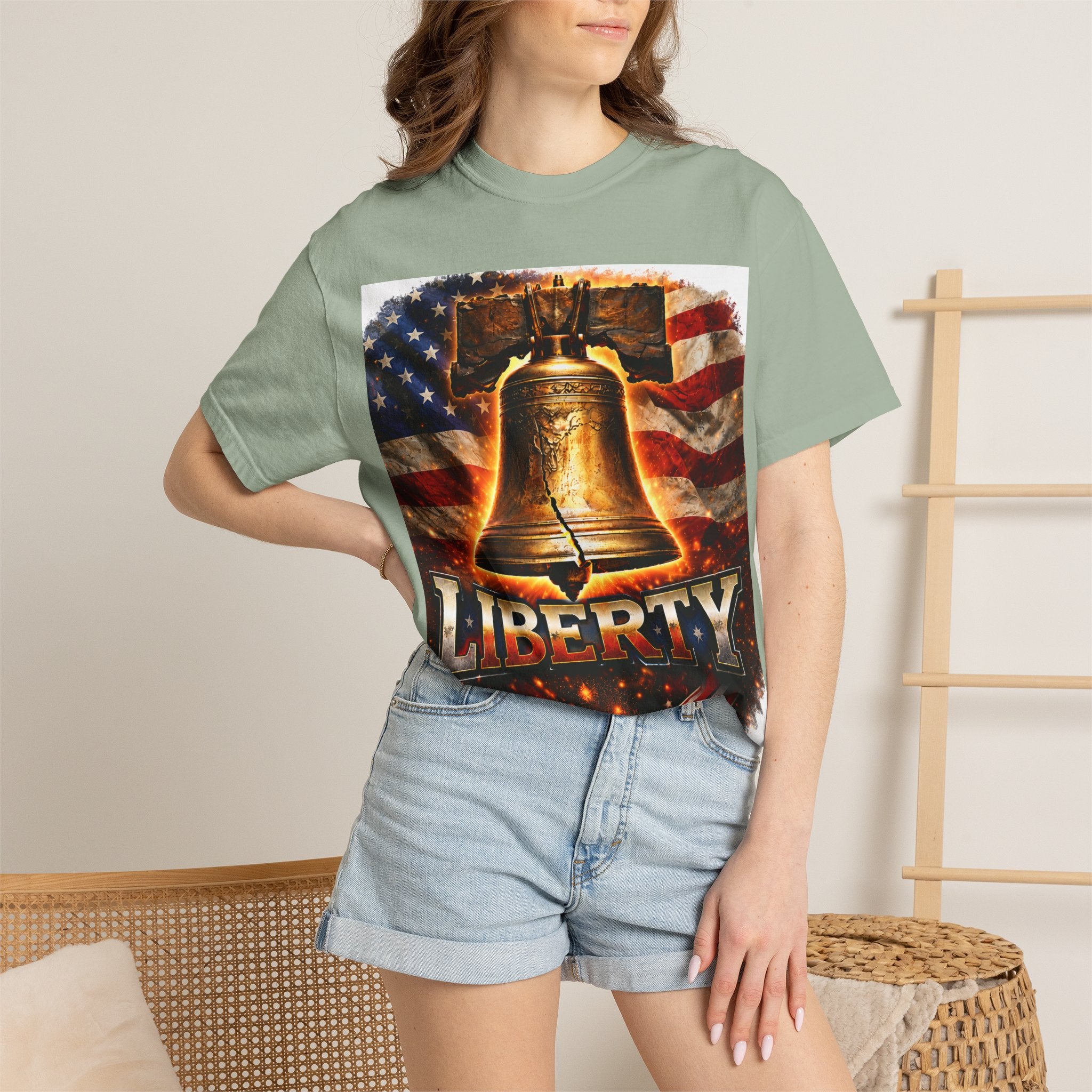 Liberty Bell T-Shirt — Patriotic American Flag Tee