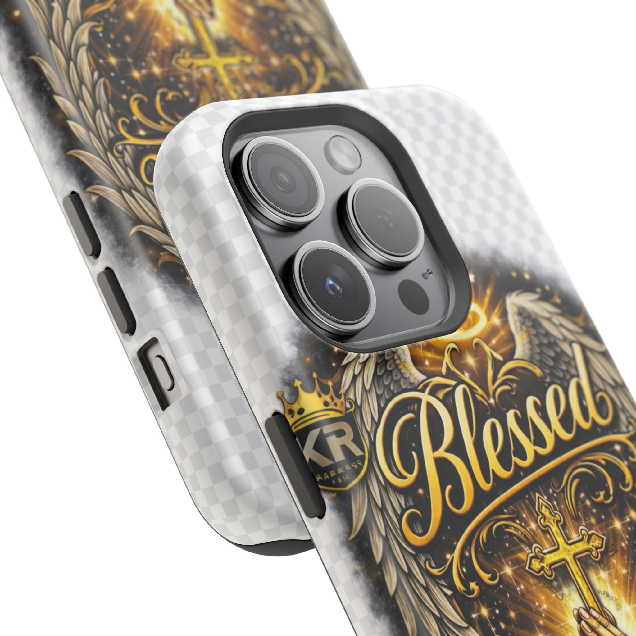 Blessed Cross Phone Case — Impact-Resistant Religious iPhone Case