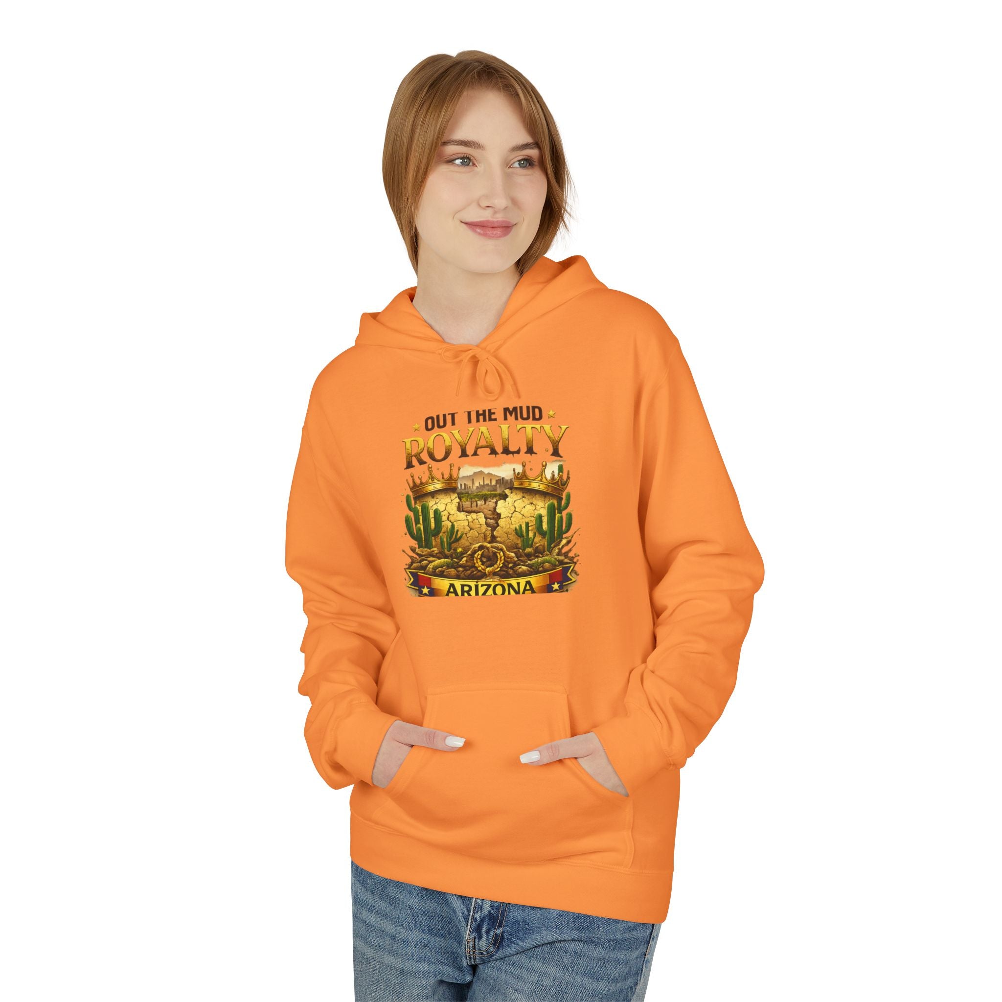 Arizona Desert 'Out in the Mud, Royalty' Hoodie — Western Cactus Graphic