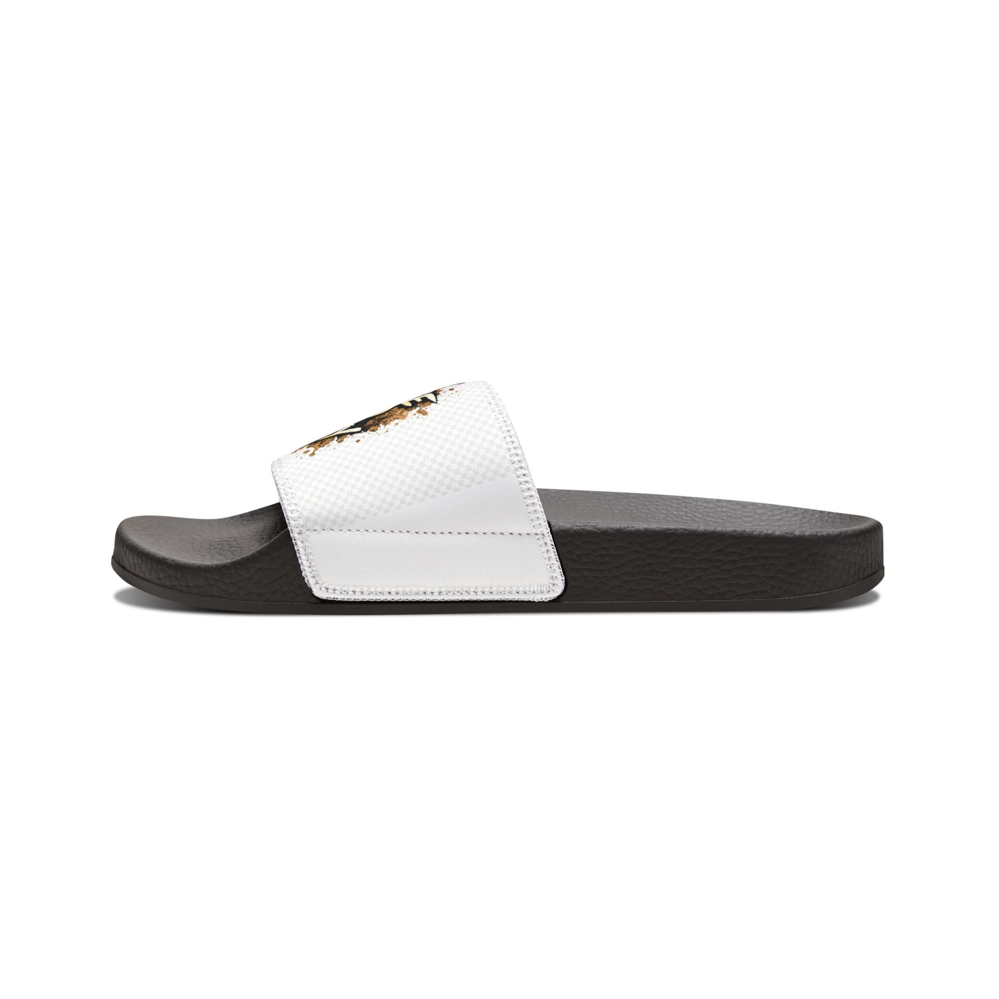 Youth Slide Sandals with Removable Strap — "Out the Mud Royalty" Graphic