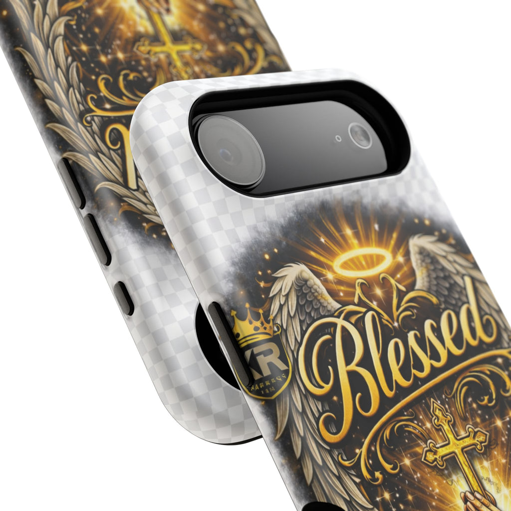 Blessed Cross Phone Case — Impact-Resistant Religious iPhone Case