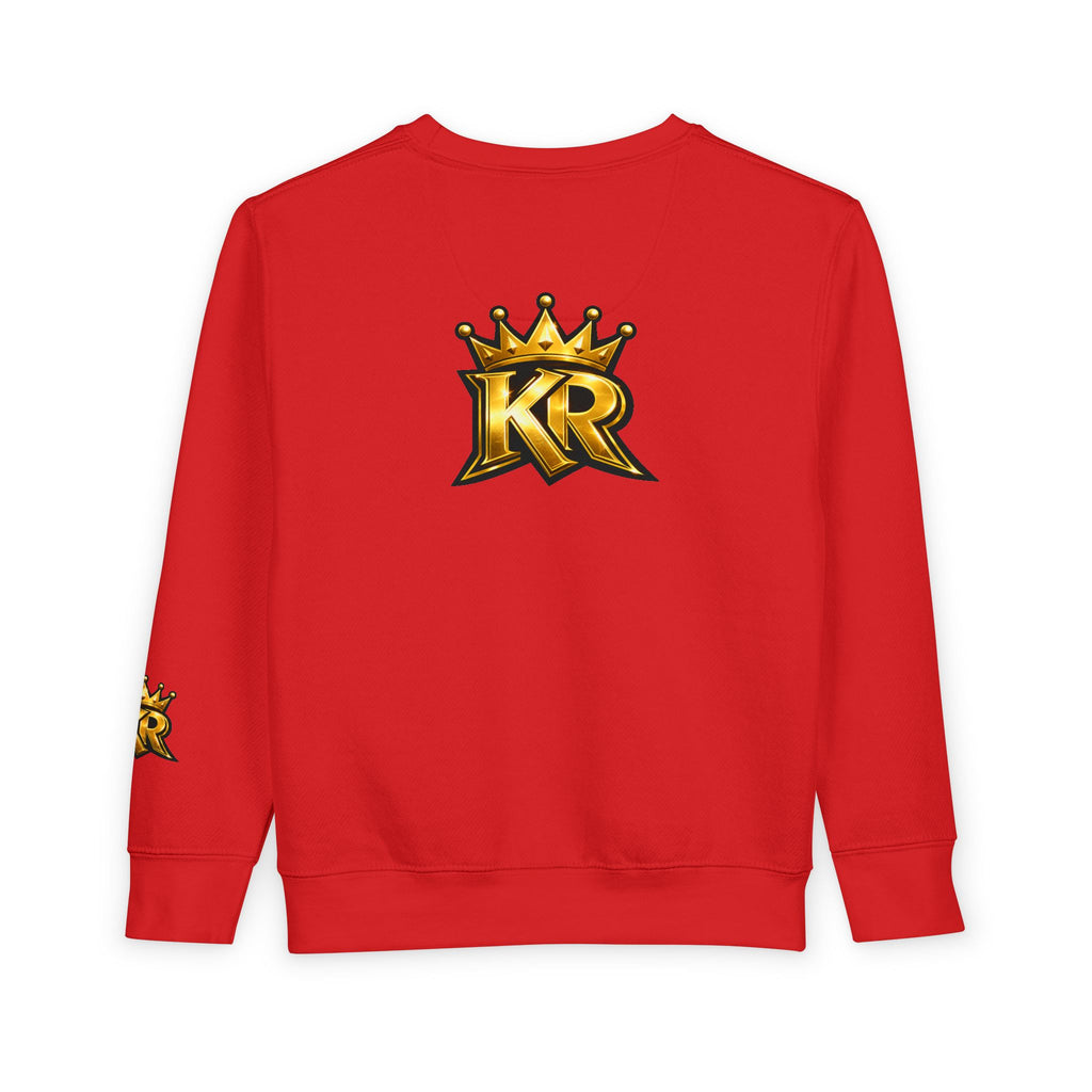 Toddler Sweatshirt - "Out the Mud Royalty" Gold Crown Graphic
