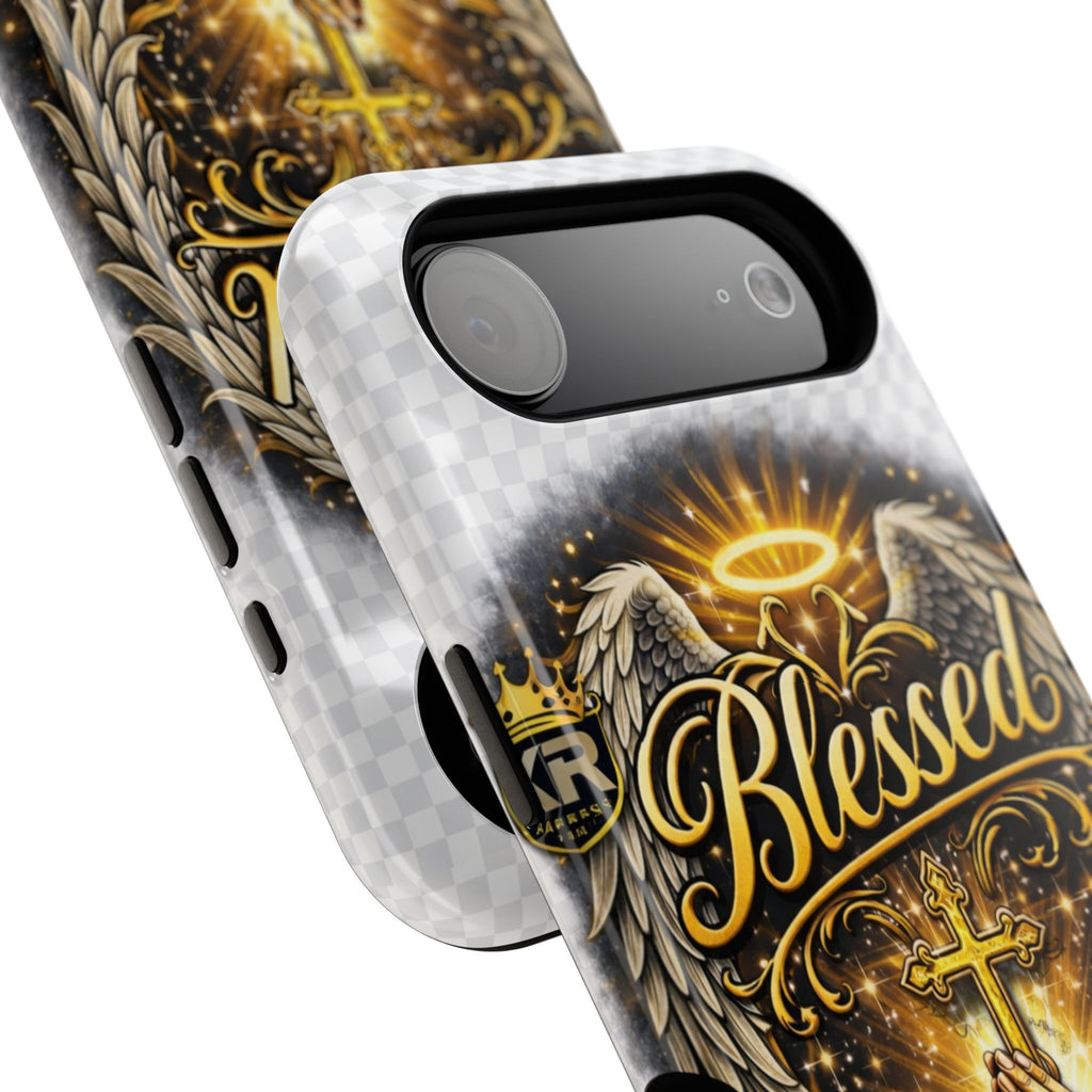 Blessed Cross Phone Case — Impact-Resistant Religious iPhone Case