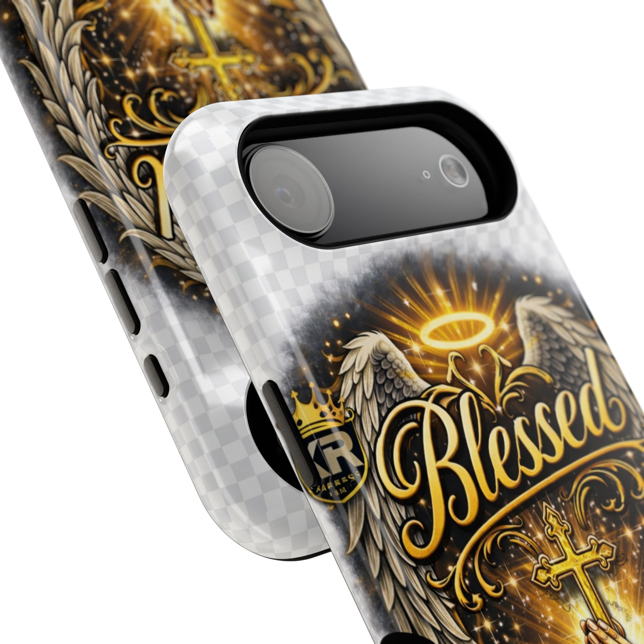 Blessed Cross Phone Case — Impact-Resistant Religious iPhone Case