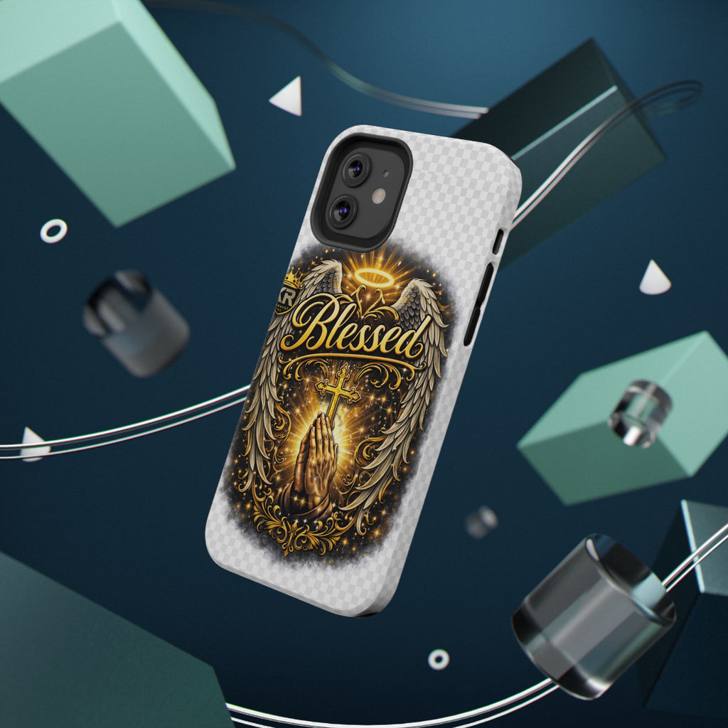 Blessed Cross Phone Case — Impact-Resistant Religious iPhone Case