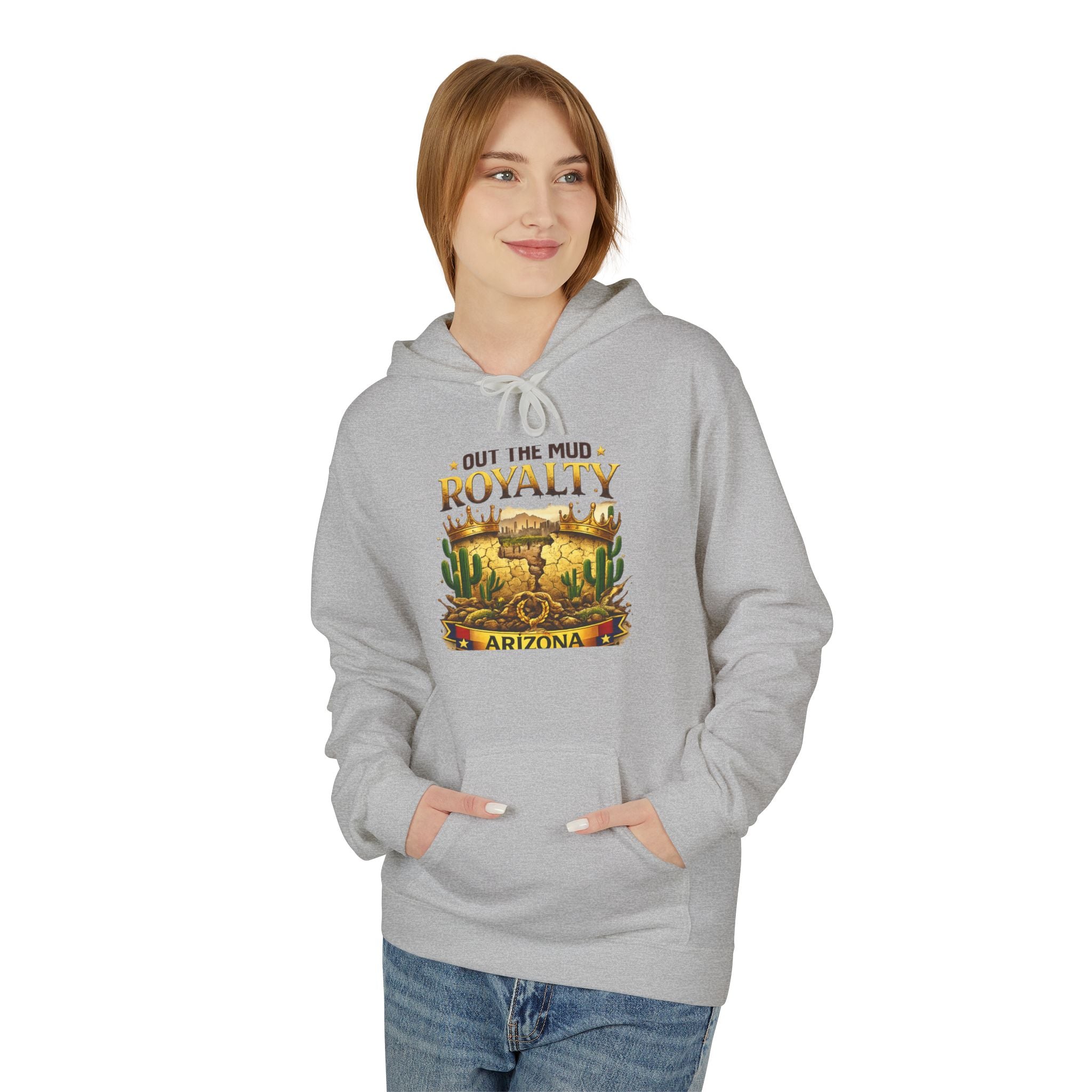 Arizona Desert 'Out in the Mud, Royalty' Hoodie — Western Cactus Graphic