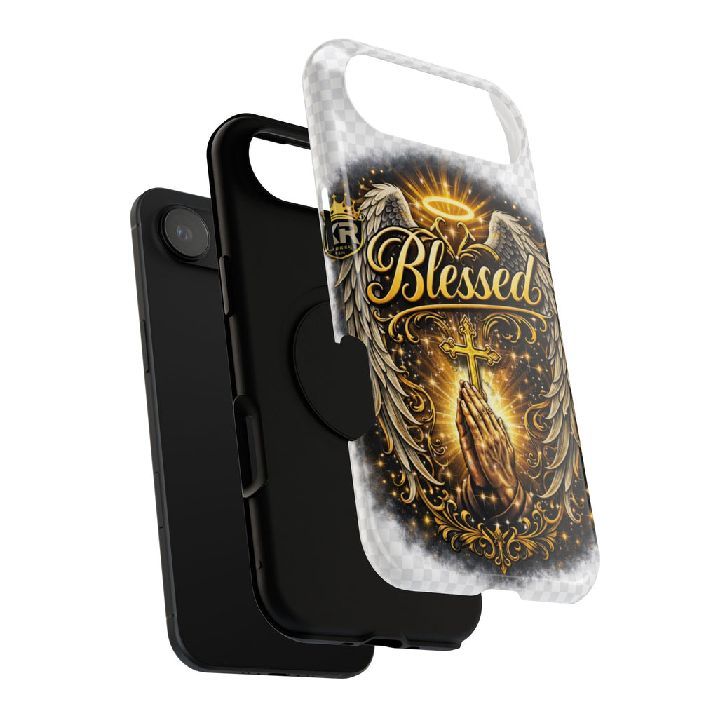 Blessed Cross Phone Case — Impact-Resistant Religious iPhone Case
