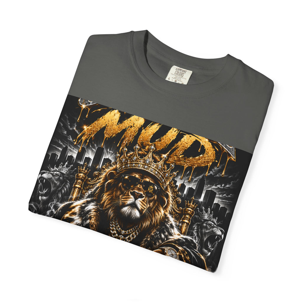 Royalty King Lion T-Shirt — Gold Crest Graphic Tee