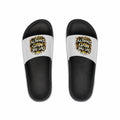 Slide Sandals — "Out The Mud Royalty" Graphic Pool Slides for Men