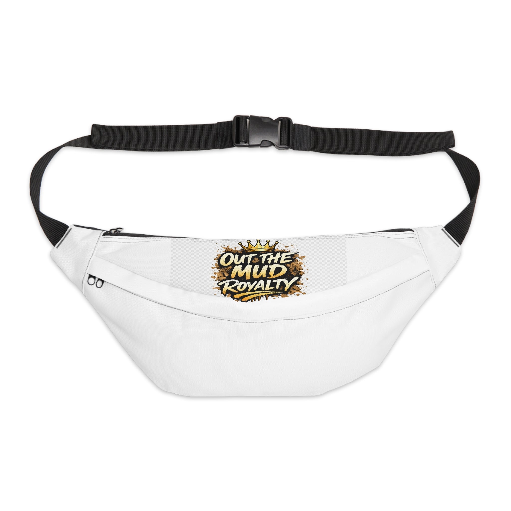Large Fanny Pack — "Out the Mud Royalty" Graphic Waist Bag