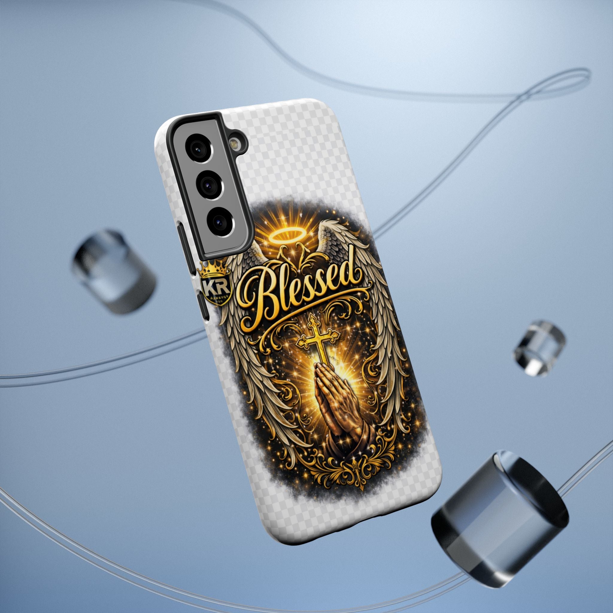 Blessed Cross Phone Case — Impact-Resistant Religious iPhone Case