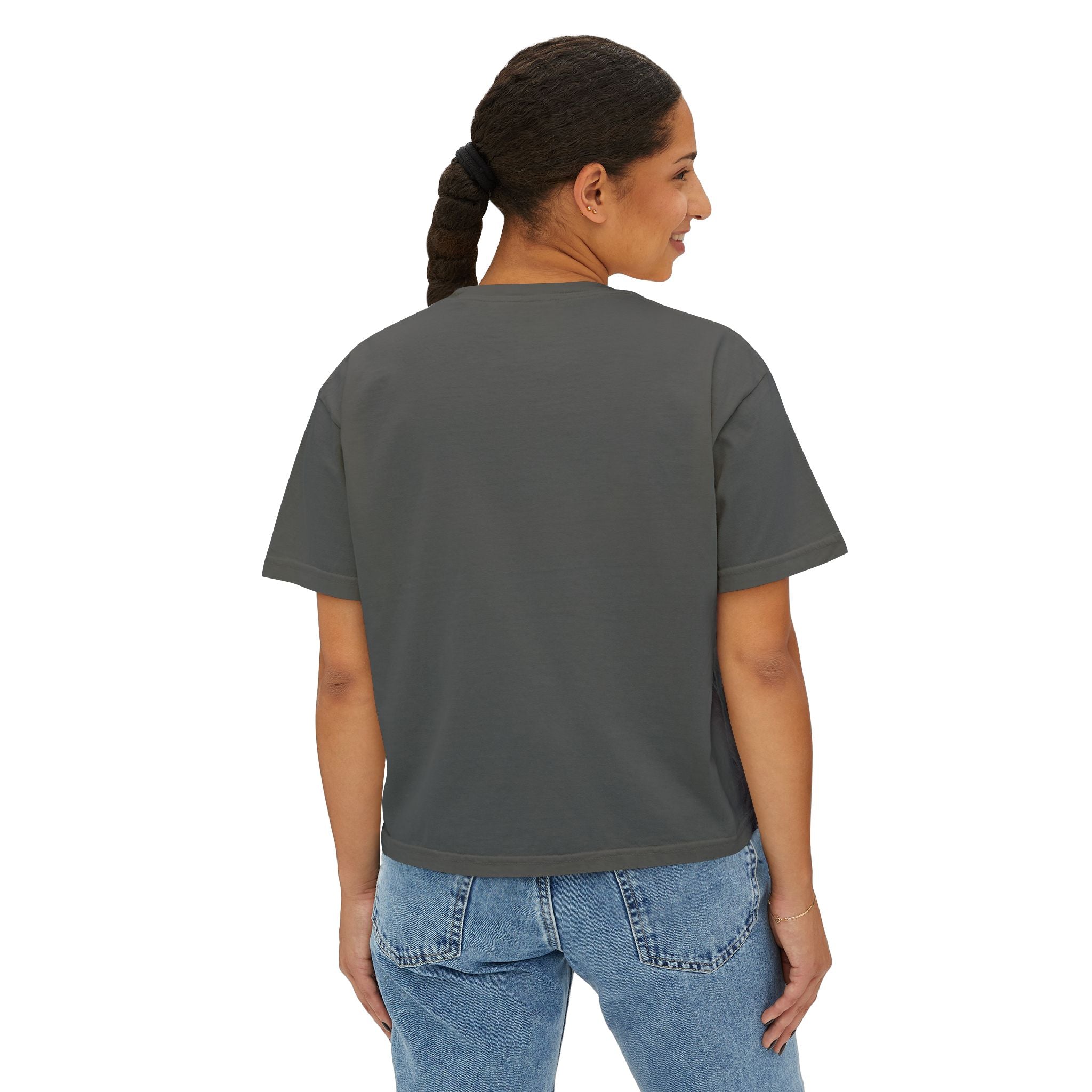 Out The Mud Royalty Women's Boxy Tee — Mud Crown Graphic Crop T-Shirt