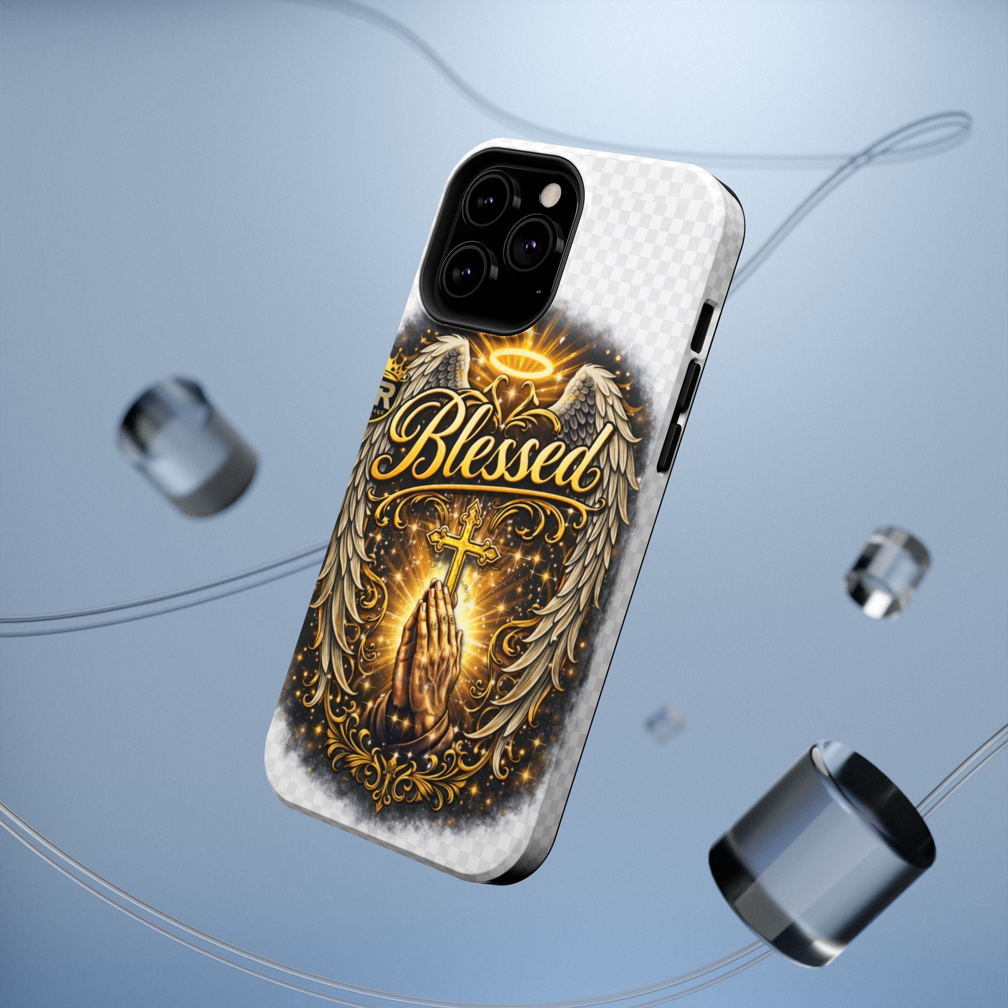 Blessed Cross Phone Case — Impact-Resistant Religious iPhone Case