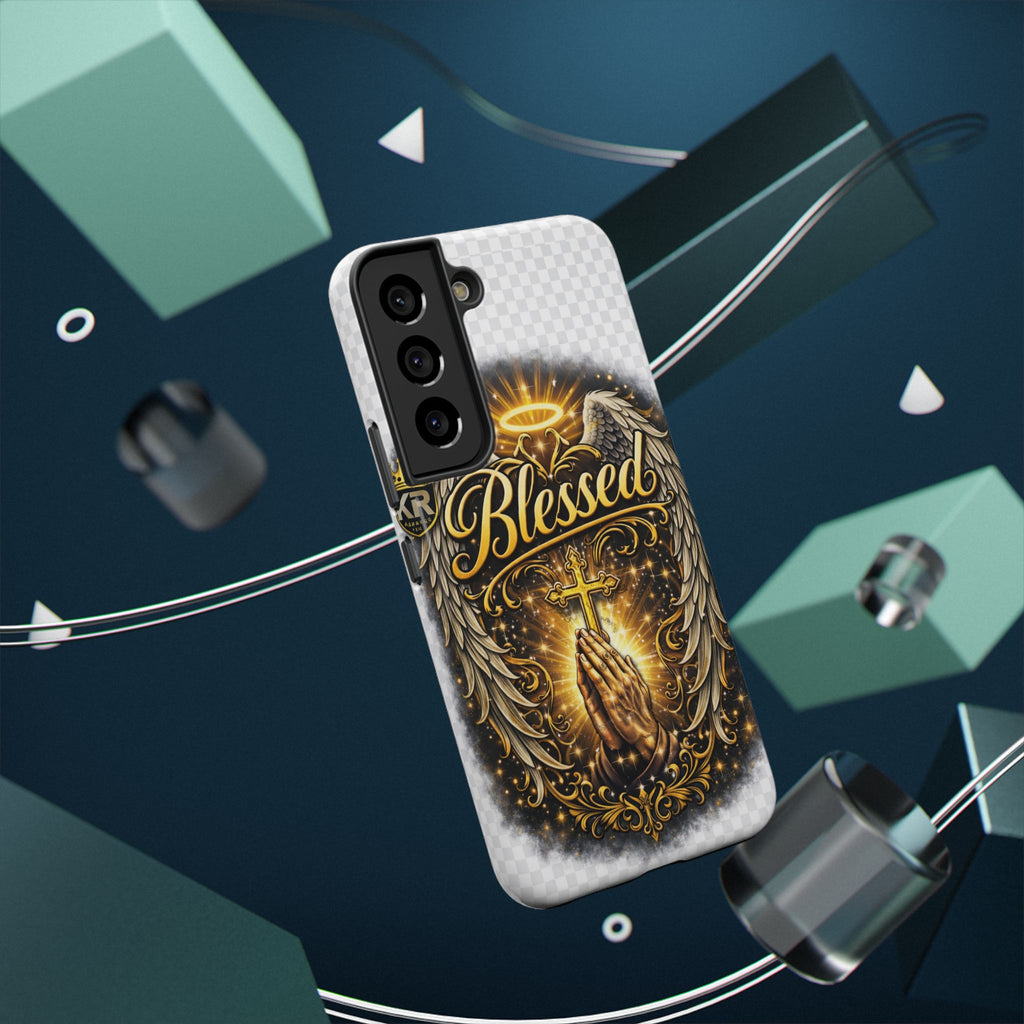 Blessed Cross Phone Case — Impact-Resistant Religious iPhone Case