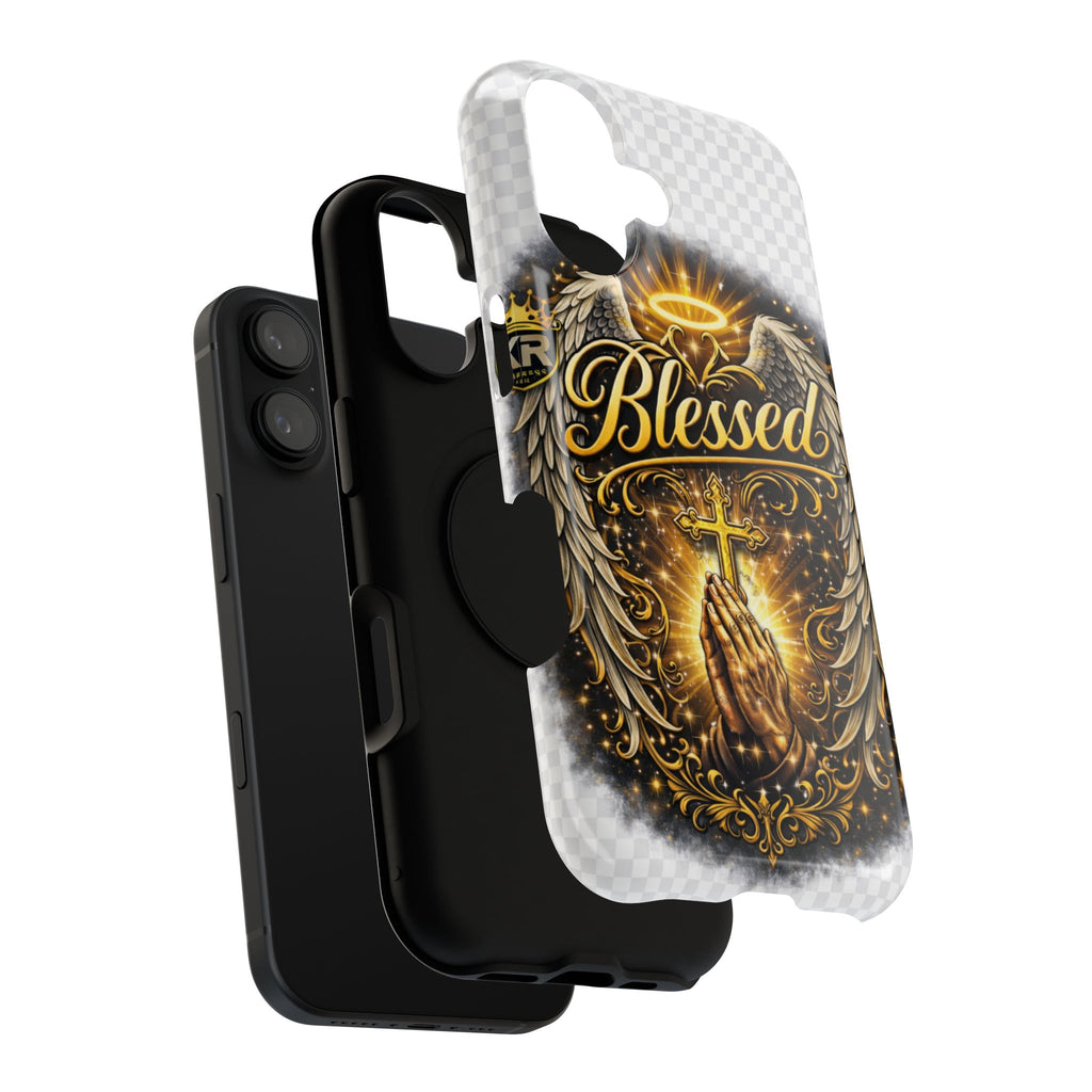 Blessed Cross Phone Case — Impact-Resistant Religious iPhone Case