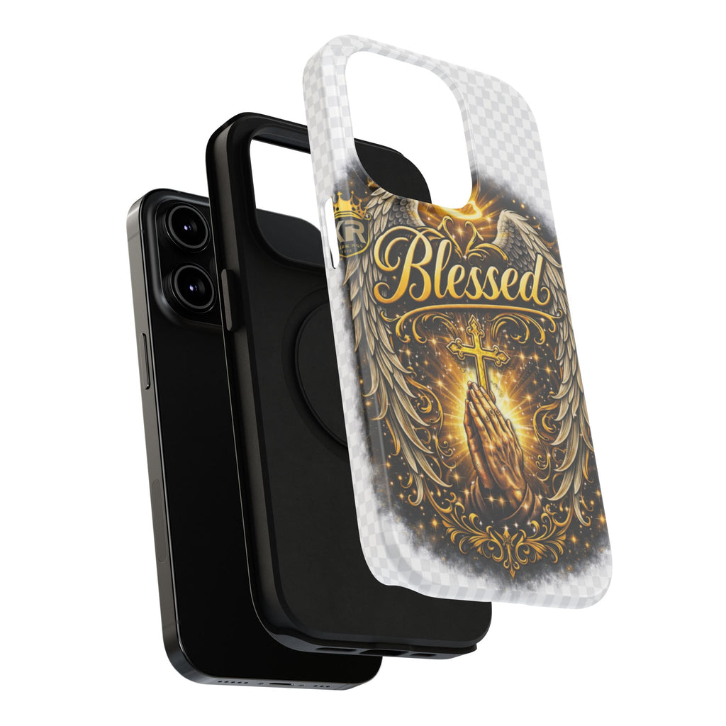 Blessed Cross Phone Case — Impact-Resistant Religious iPhone Case