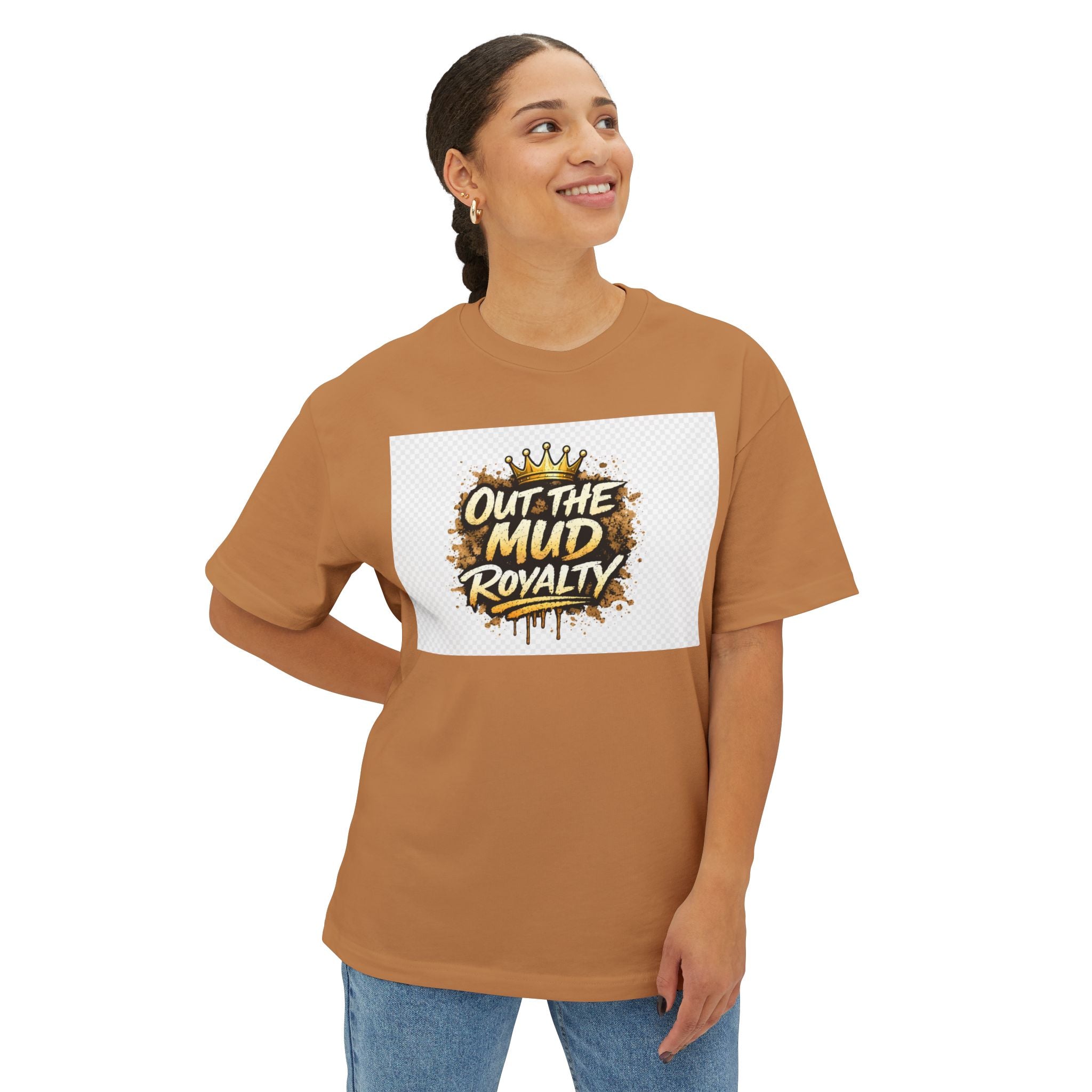 Graphic Tee — "Out The Mud Royalty" Dirt Splash Design