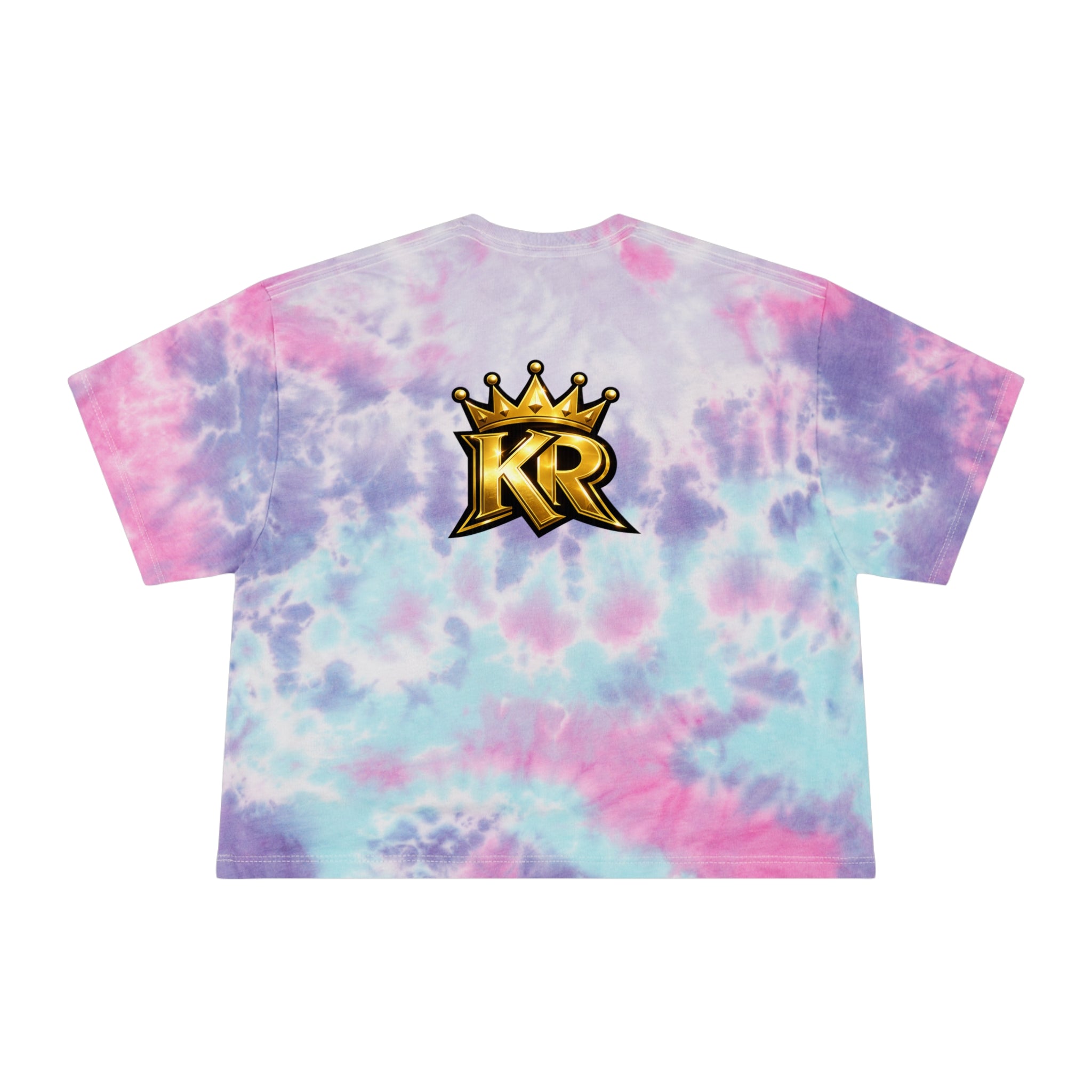 Tie-Dye Crop Tee — "Out The Mud Royalty" Graphic