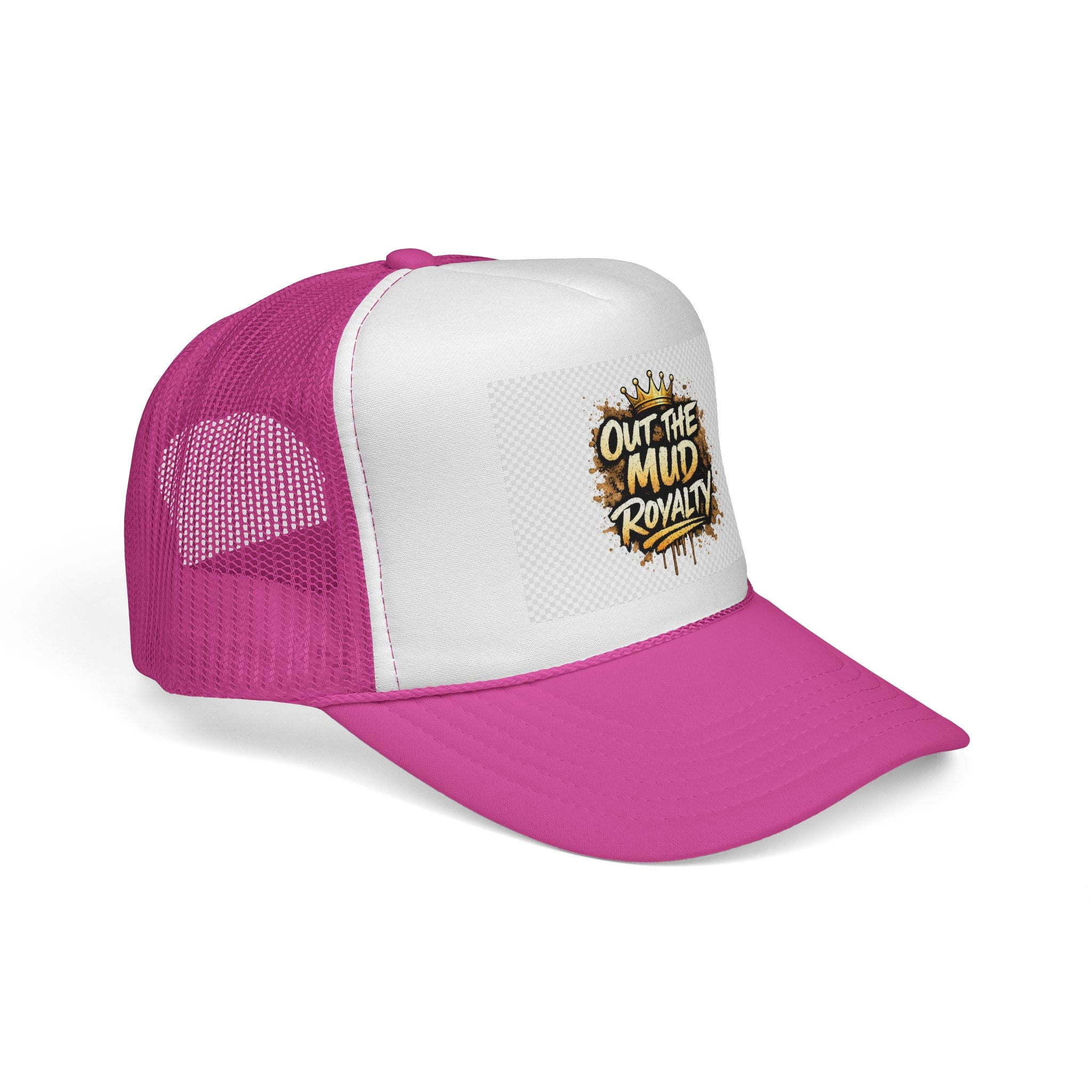 Out The Mud Royalty Trucker Cap — Mud-Inspired Crown Logo Snapback