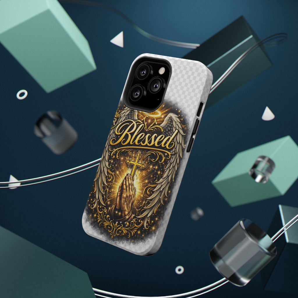 Blessed Cross Phone Case — Impact-Resistant Religious iPhone Case