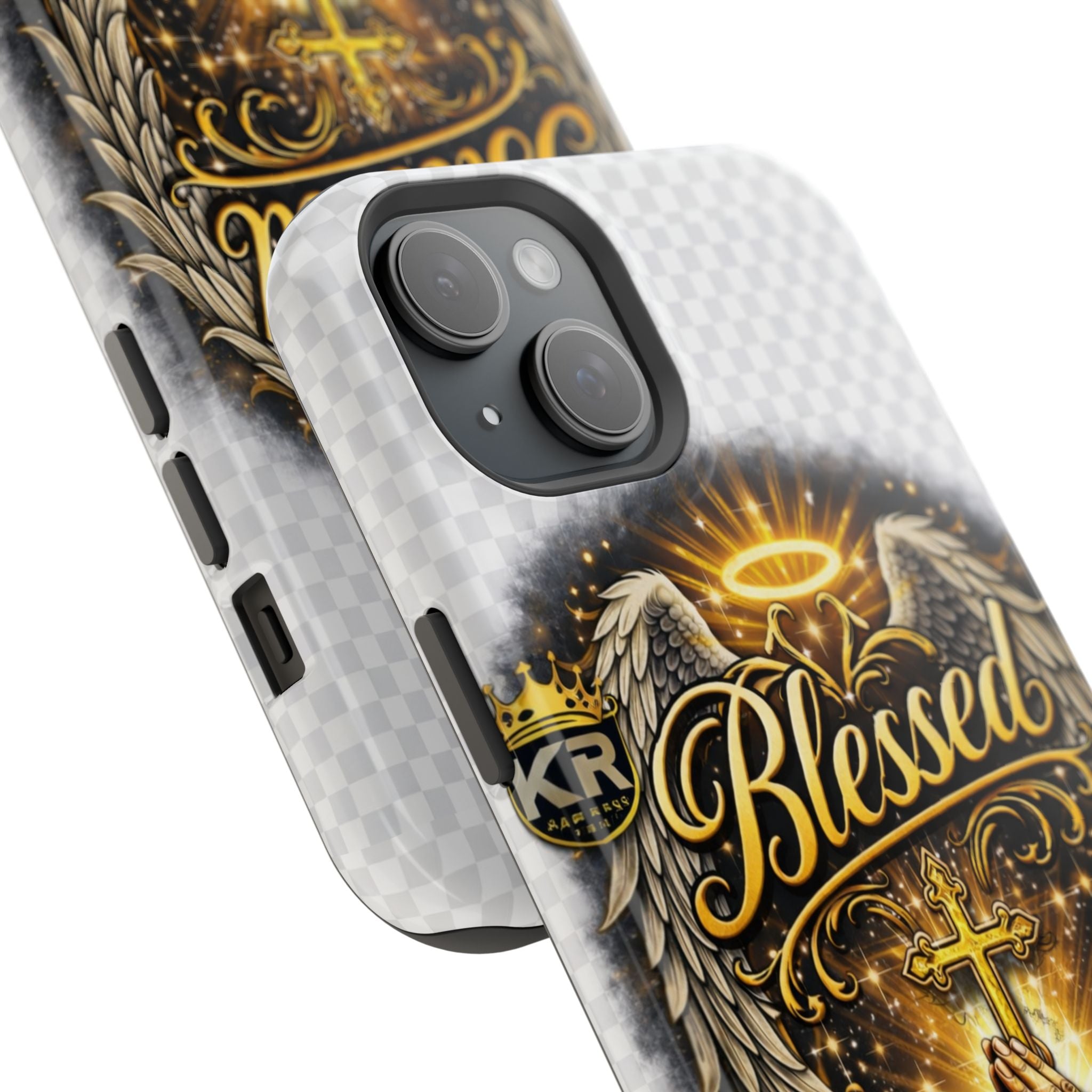 Blessed Cross Phone Case — Impact-Resistant Religious iPhone Case