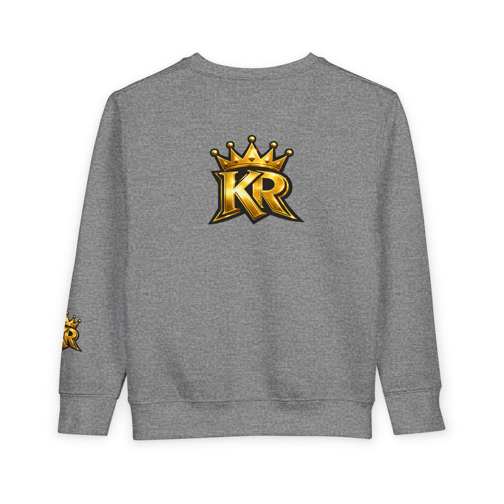 Toddler Sweatshirt - "Out the Mud Royalty" Gold Crown Graphic