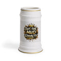 Out the Mud Royalty Beer Stein Mug — Mud-Splatter Crown Design for Off-Road & Motocross Fans