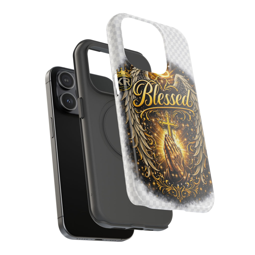 Blessed Cross Phone Case — Impact-Resistant Religious iPhone Case
