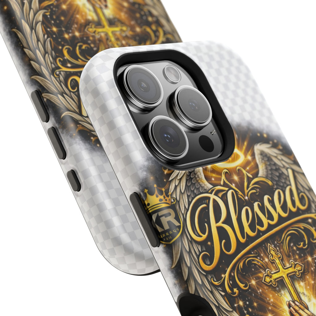 Blessed Cross Phone Case — Impact-Resistant Religious iPhone Case