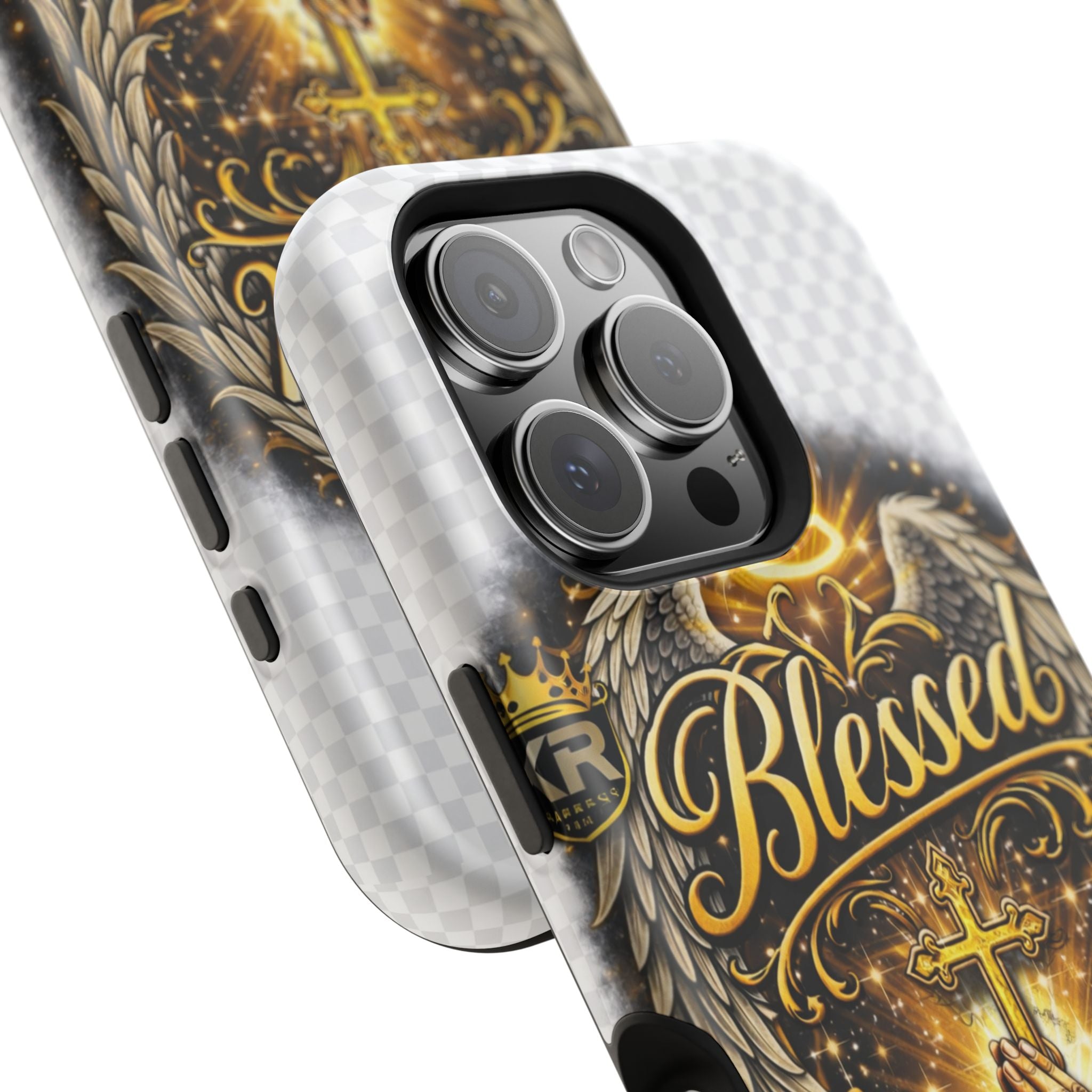 Blessed Cross Phone Case — Impact-Resistant Religious iPhone Case