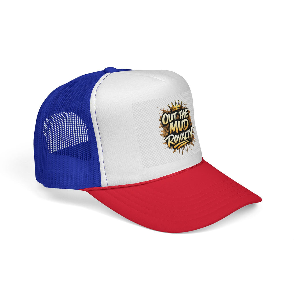 Out The Mud Royalty Trucker Cap — Mud-Inspired Crown Logo Snapback