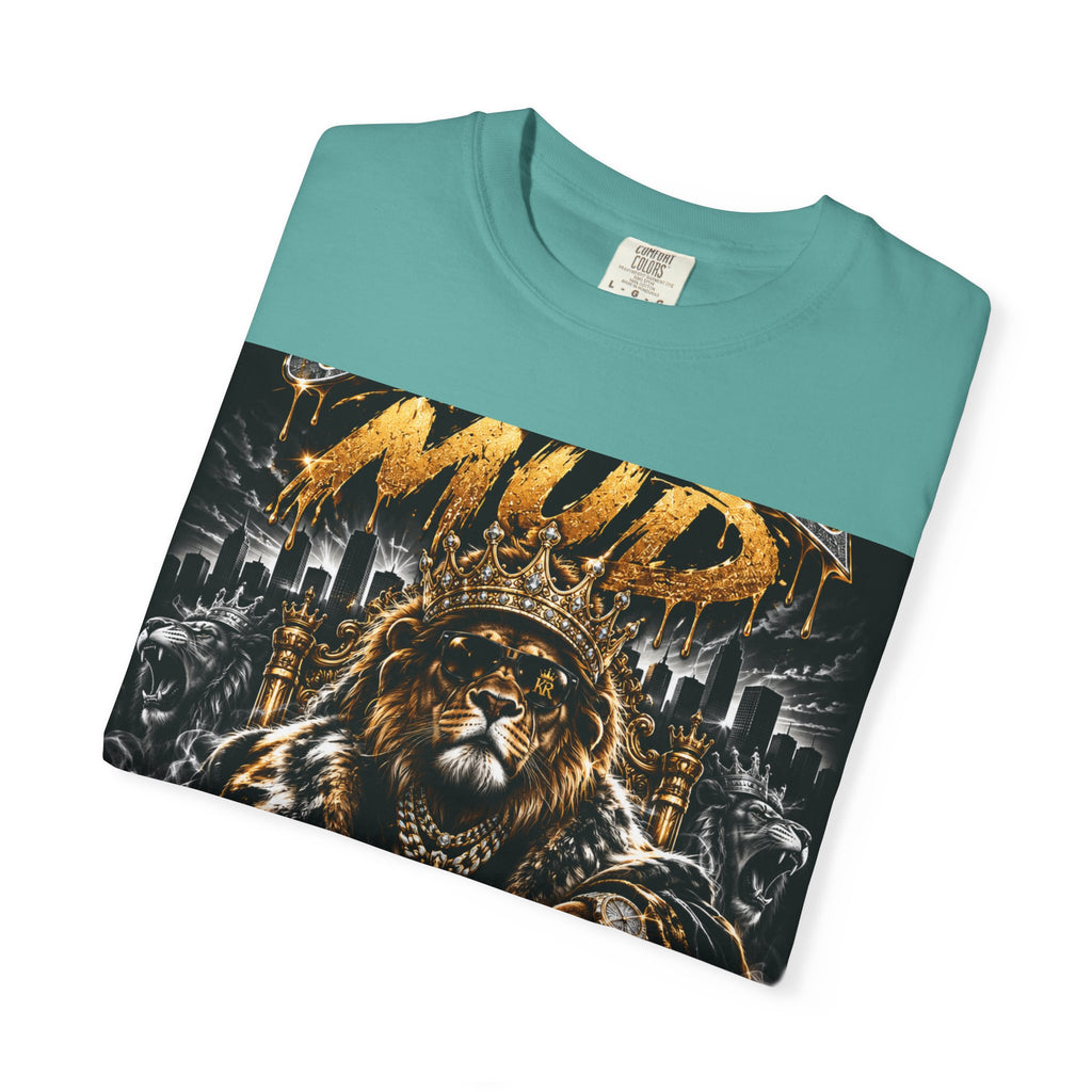 Royalty King Lion T-Shirt — Gold Crest Graphic Tee