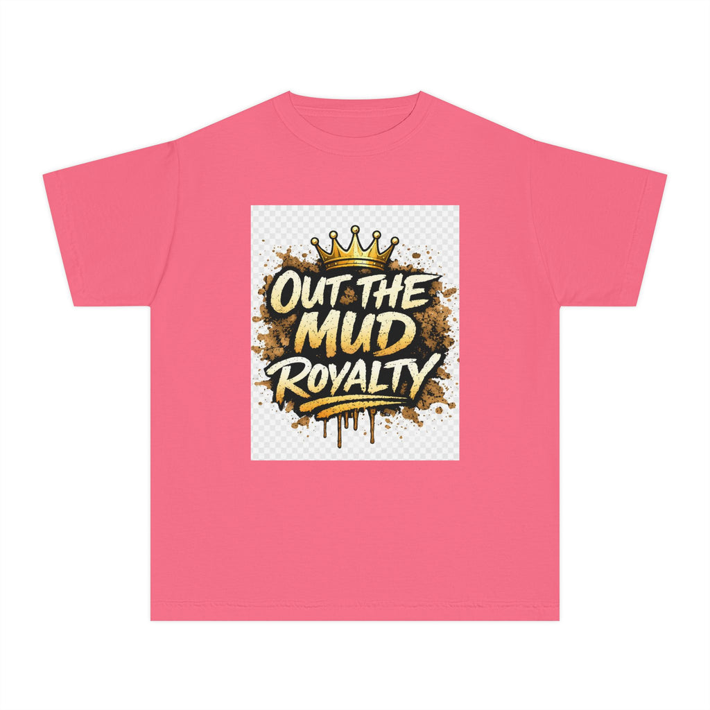 Youth Tee — "Out the Mud Royalty" Crown Graphic Shirt