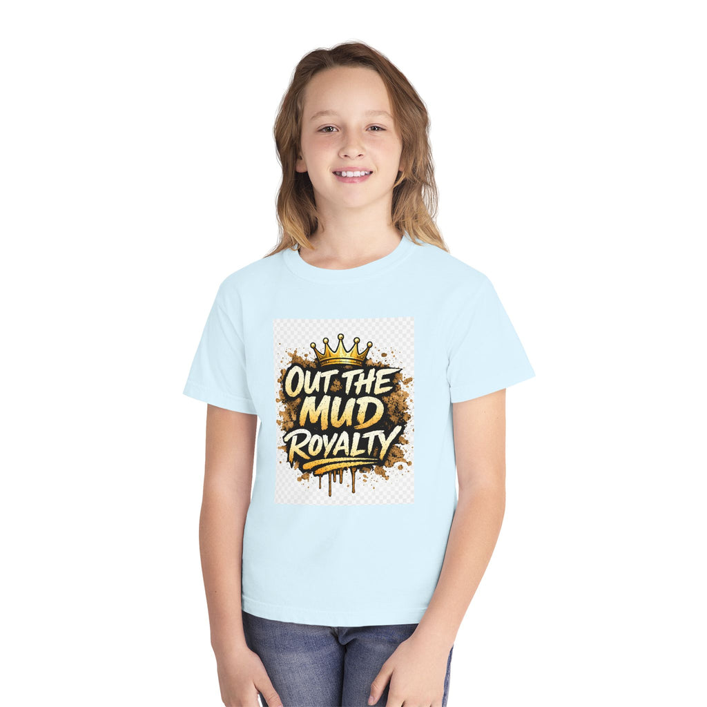 Youth Tee — "Out the Mud Royalty" Crown Graphic Shirt