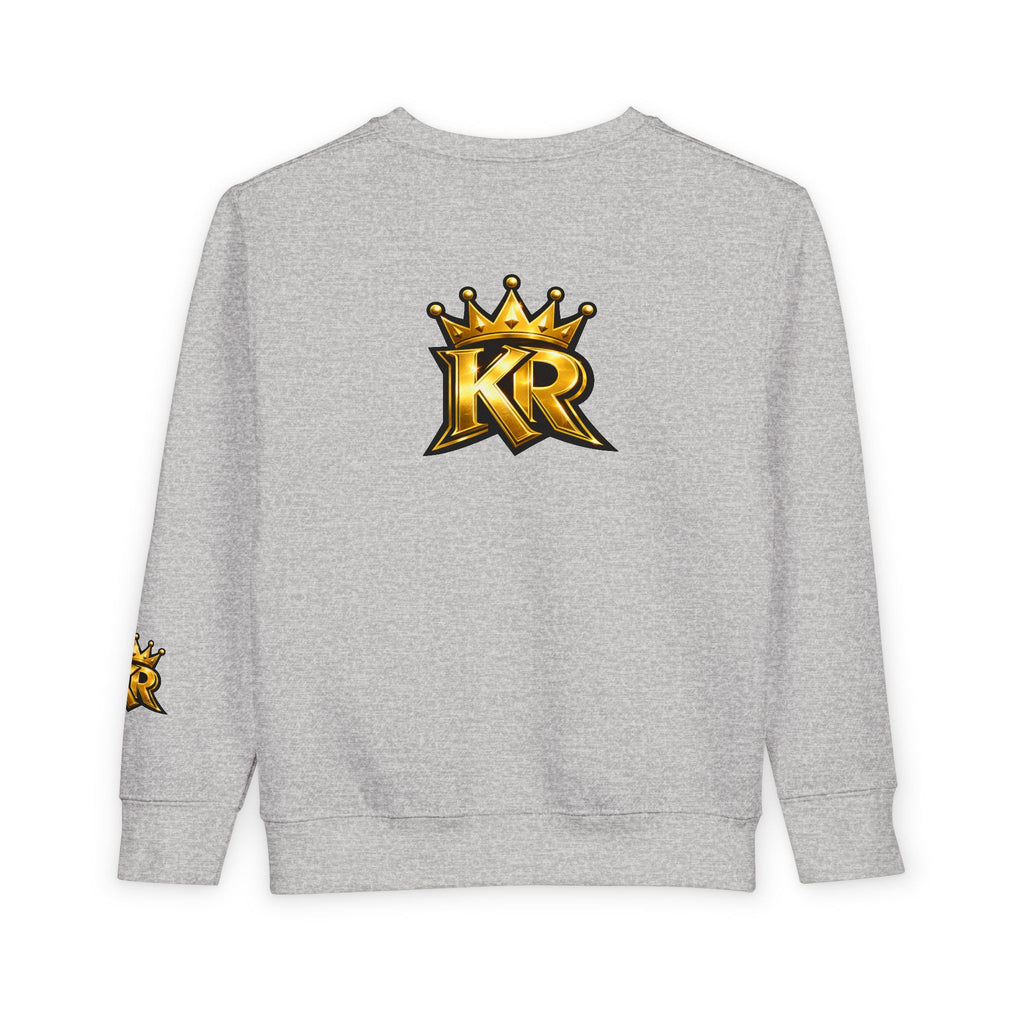 Toddler Sweatshirt - "Out the Mud Royalty" Gold Crown Graphic
