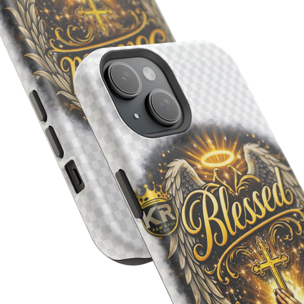 Blessed Cross Phone Case — Impact-Resistant Religious iPhone Case