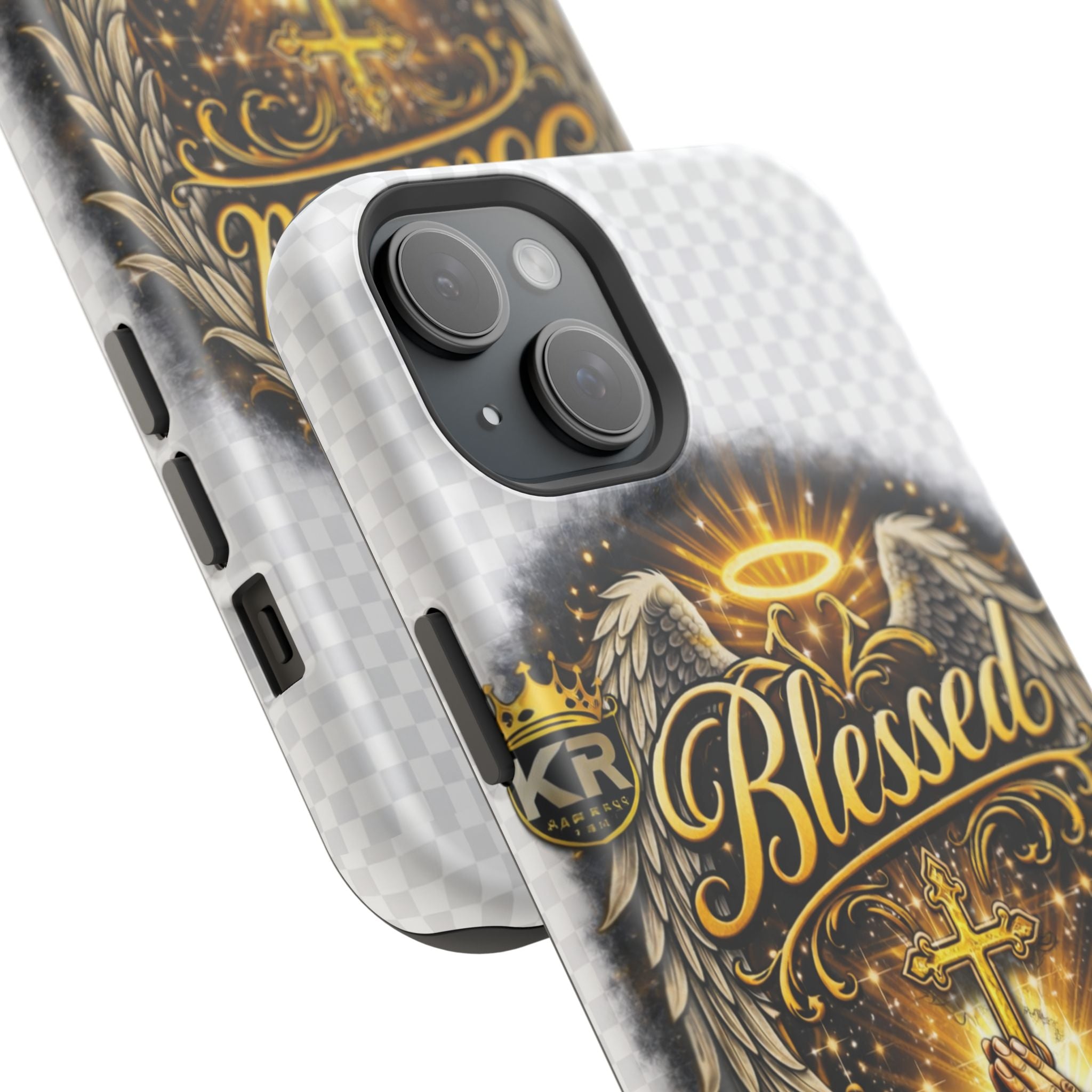 Blessed Cross Phone Case — Impact-Resistant Religious iPhone Case