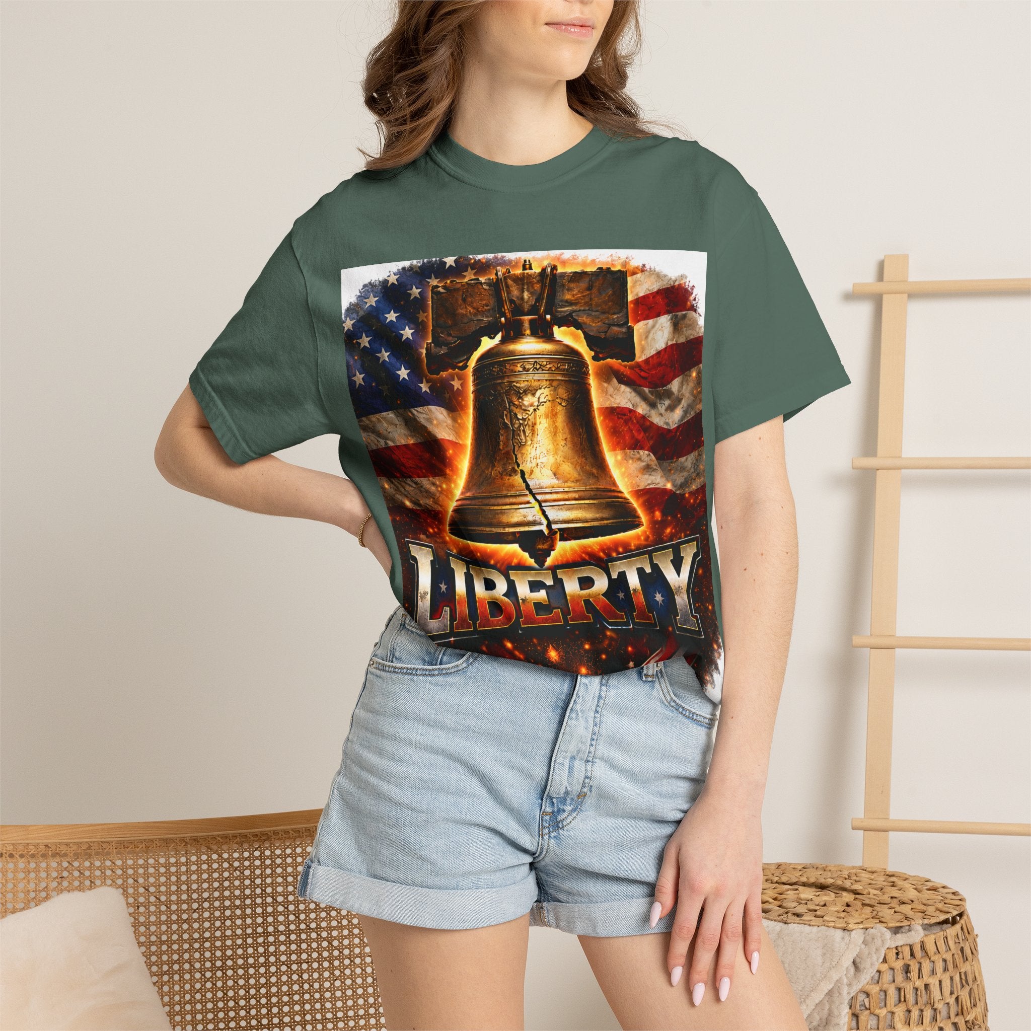 Liberty Bell T-Shirt — Patriotic American Flag Tee