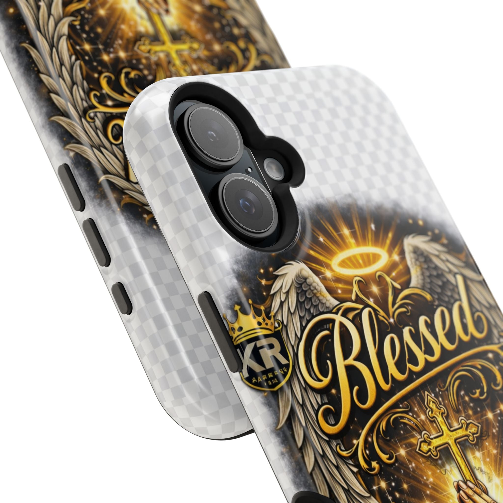 Blessed Cross Phone Case — Impact-Resistant Religious iPhone Case