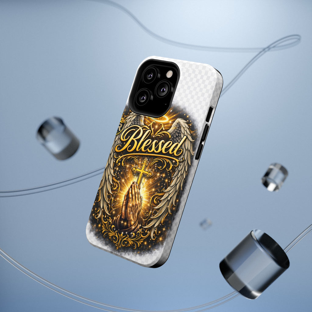 Blessed Cross Phone Case — Impact-Resistant Religious iPhone Case