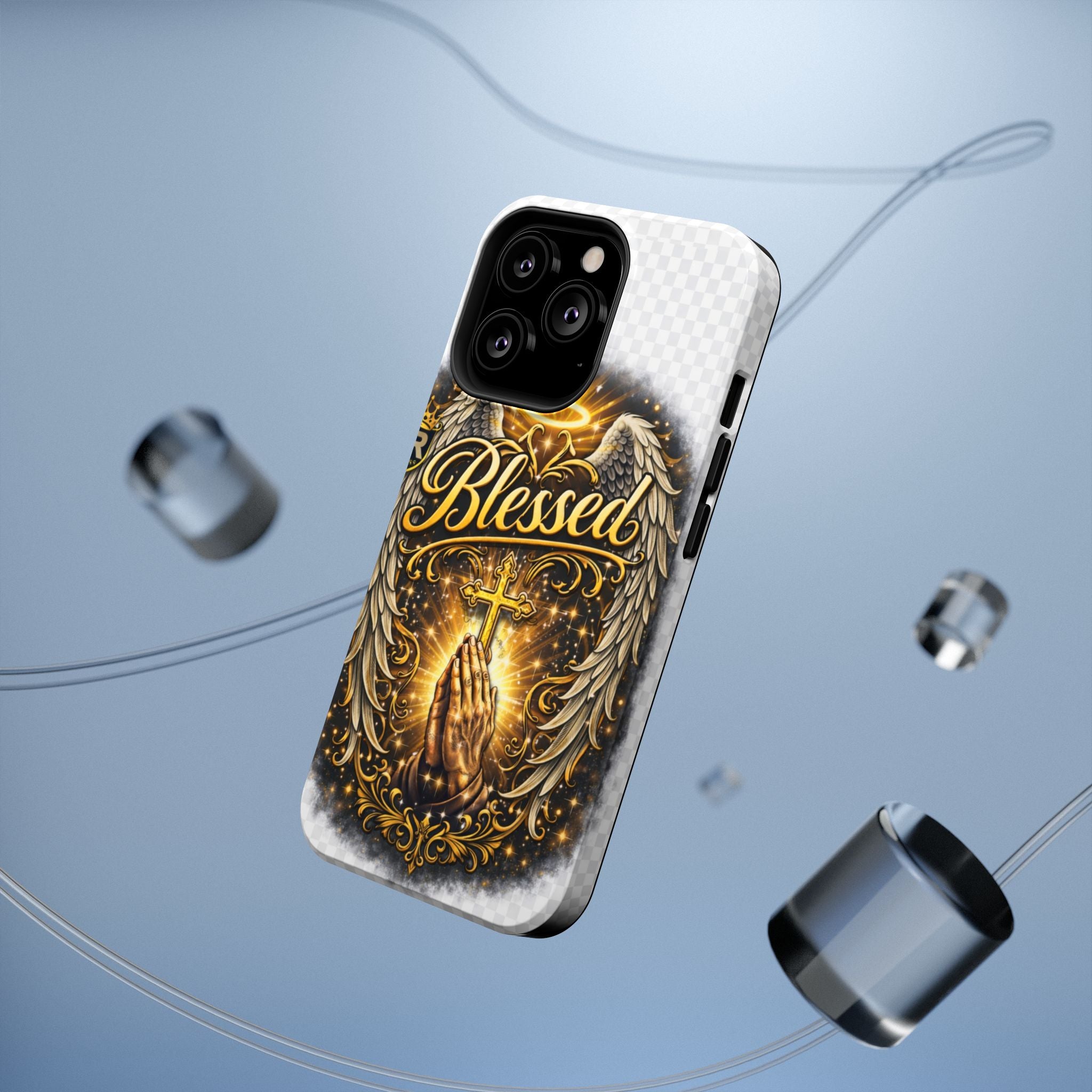 Blessed Cross Phone Case — Impact-Resistant Religious iPhone Case