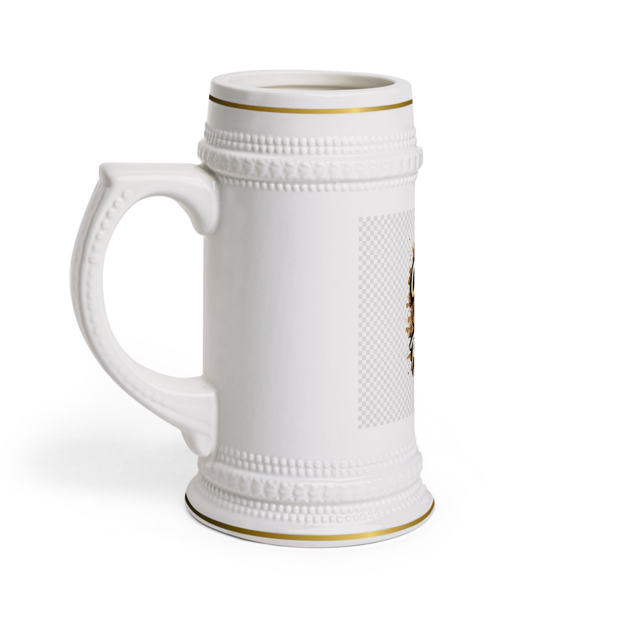 Out the Mud Royalty Beer Stein Mug — Mud-Splatter Crown Design for Off-Road & Motocross Fans