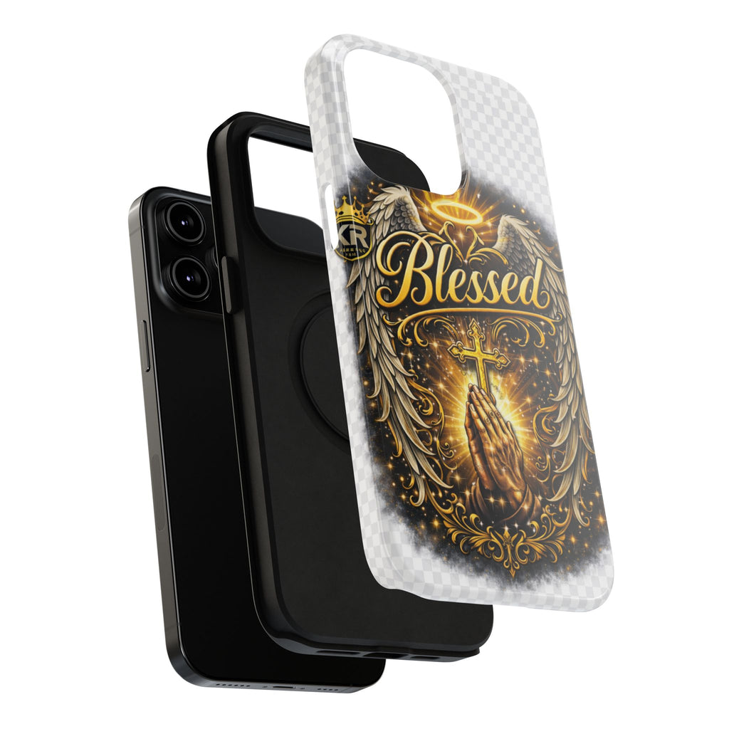 Blessed Cross Phone Case — Impact-Resistant Religious iPhone Case