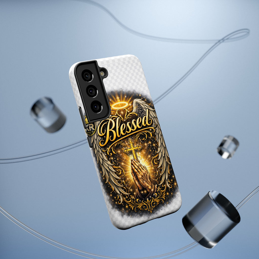 Blessed Cross Phone Case — Impact-Resistant Religious iPhone Case