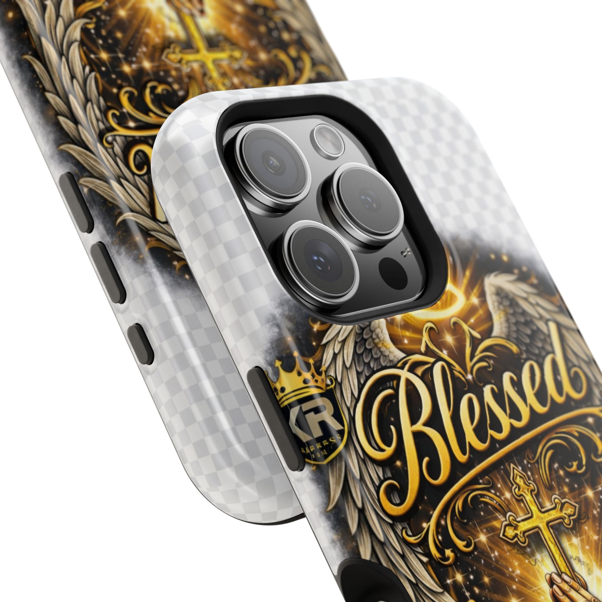 Blessed Cross Phone Case — Impact-Resistant Religious iPhone Case