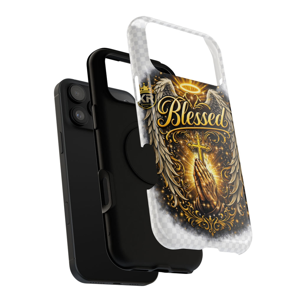 Blessed Cross Phone Case — Impact-Resistant Religious iPhone Case