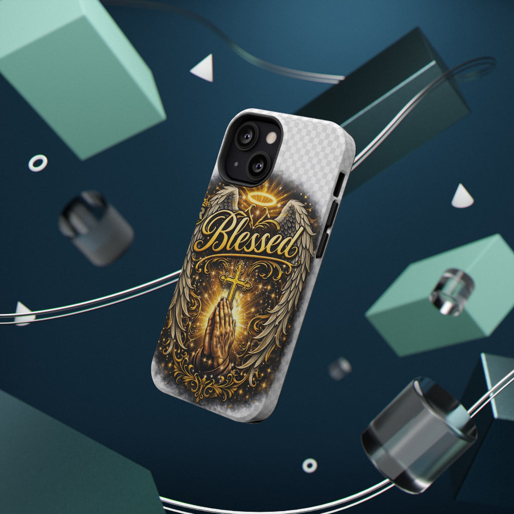 Blessed Cross Phone Case — Impact-Resistant Religious iPhone Case