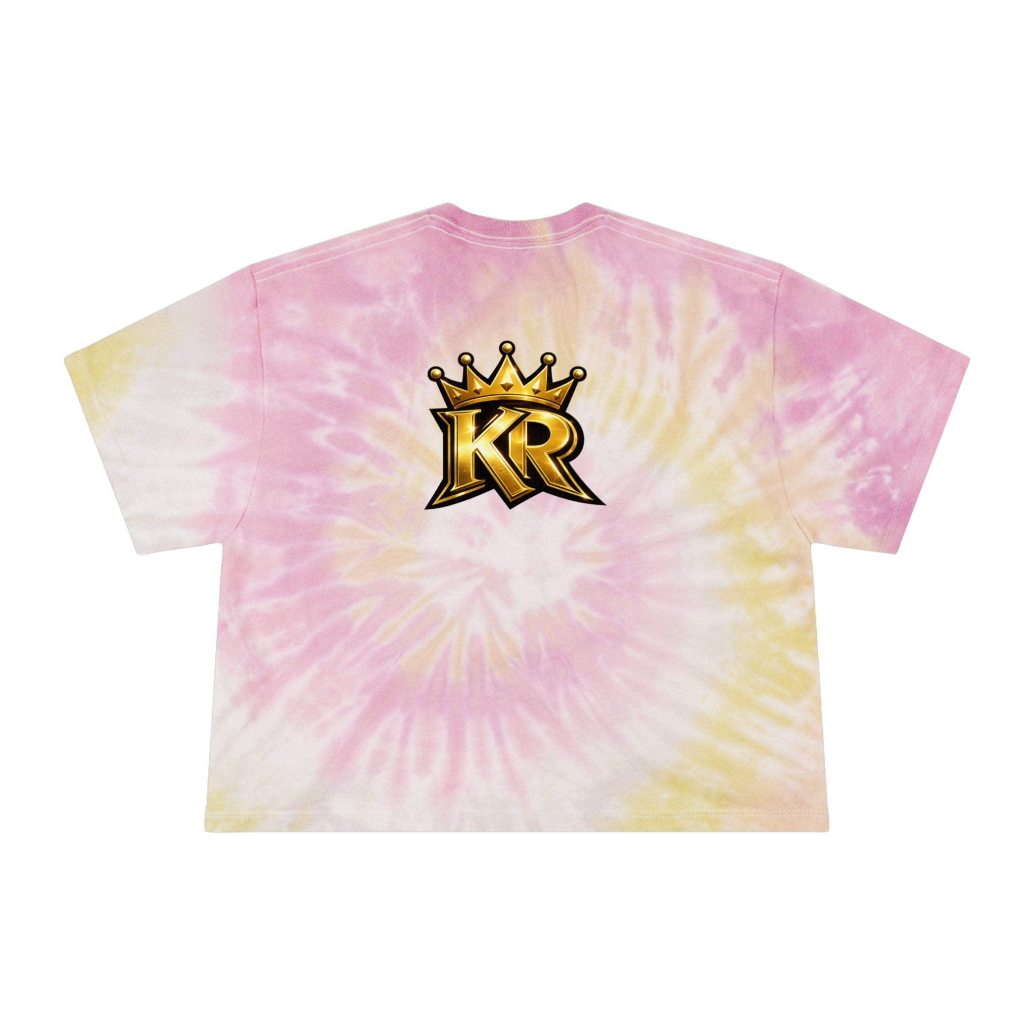 Tie-Dye Crop Tee — "Out The Mud Royalty" Graphic
